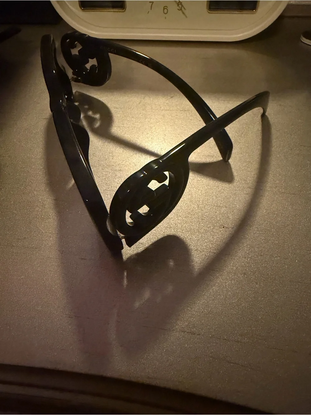 Gucci Black 54mm Rectangular Sunglasses
